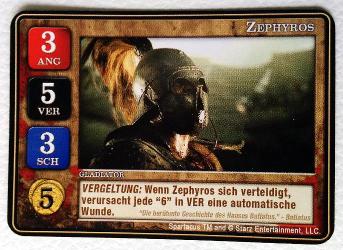 Spartacus: Zephyros Promo Card