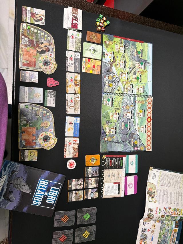 Thorgal: The Board Game on the table, photo by Sonia Perez
