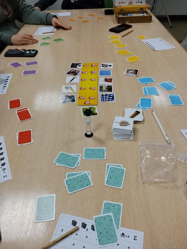 Pluckin' Pairs on the table, photo by Amy