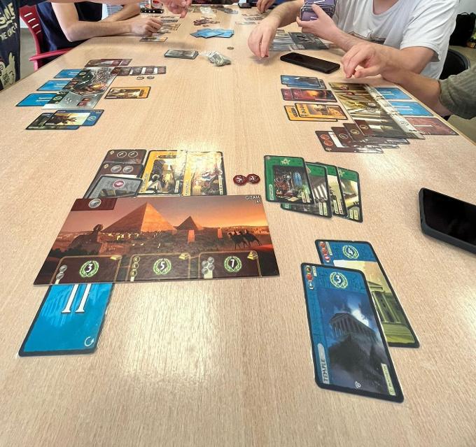 7 Wonders on the table, photo by Amy