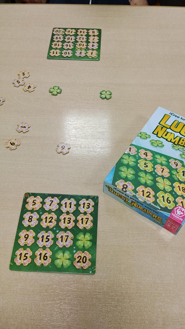 Lucky Numbers on the table, photo by Amy