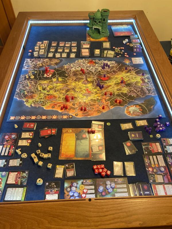 Masters of The Universe: Fields of Eternia The Board Game sobre la taula, foto de David