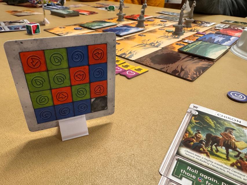 Pantheum: Demigods of Olympia on the table, photo by Charlie King