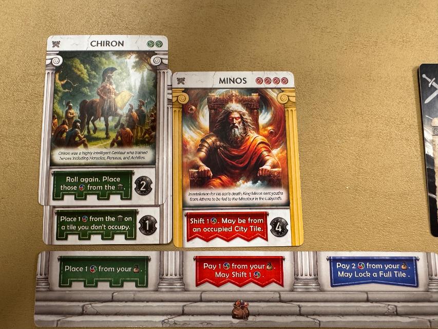 Pantheum: Demigods of Olympia on the table, photo by Charlie King