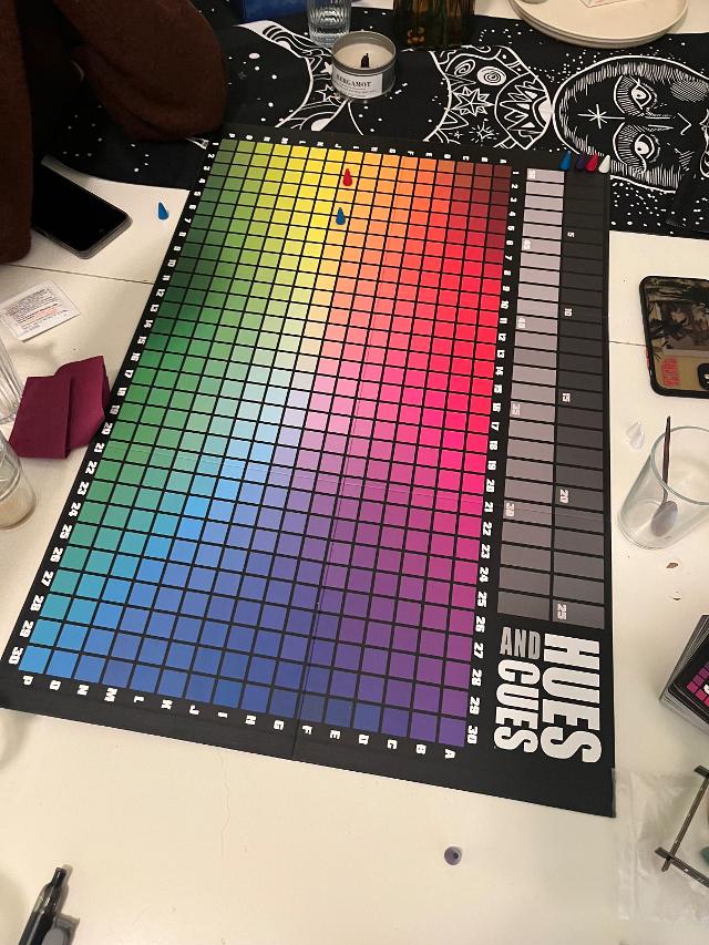 Hues and Cues sul tavolo, foto di rox