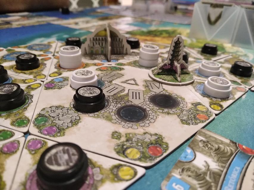 Dominations: Road to Civilization on the table, photo by Amy