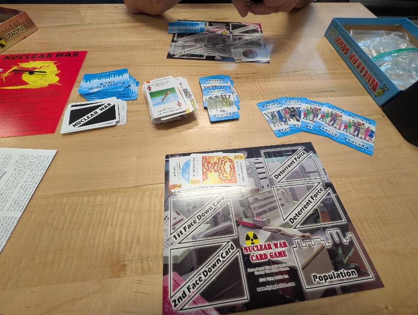 Nuclear War on the table, photo by Brandon Storm