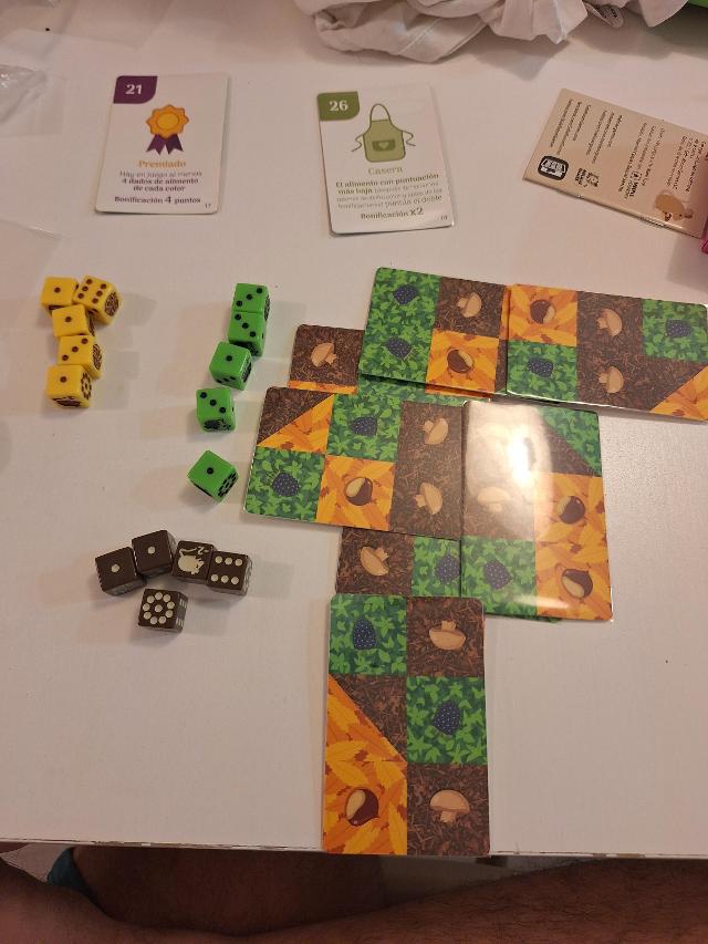 Forage: A 9 card solitaire game on the table, photo by Artur Rodríguez Coma