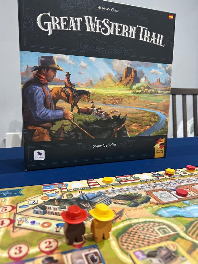 Great Western Trail: Second Edition sur la table, photo de David