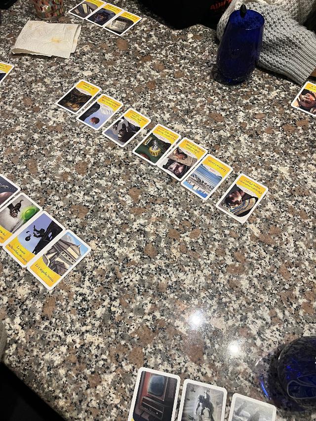 Timeline på bordet, foto af rox