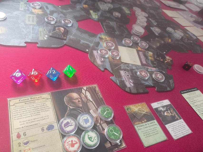 Arkham Horror (Third Edition) on the table, photo by Heldisil