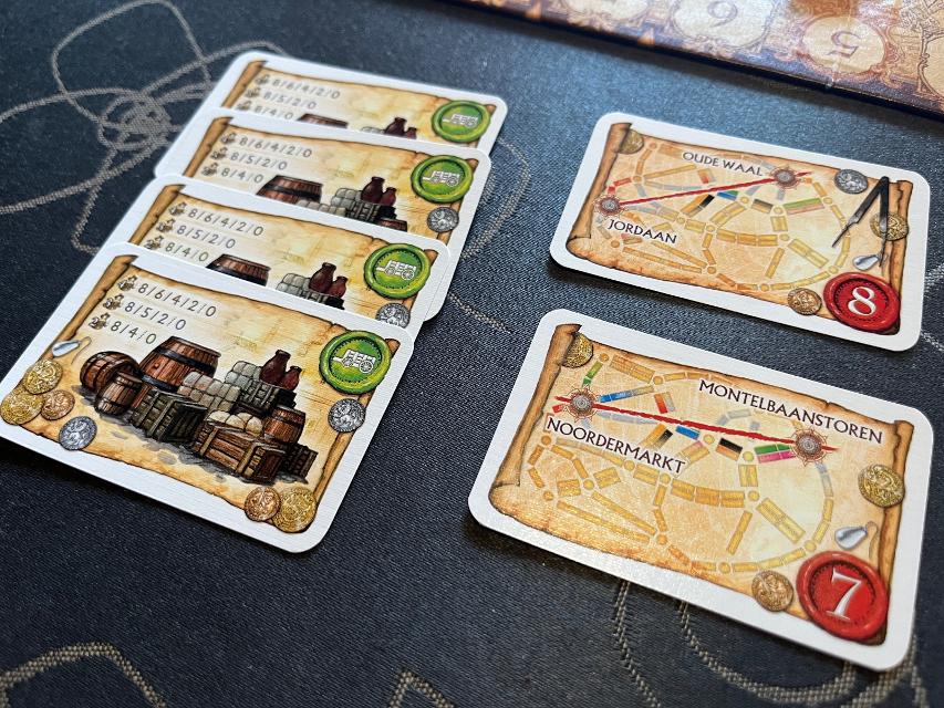 Ticket to Ride: Amsterdam on the table, photo by Bruno Circulo Friki