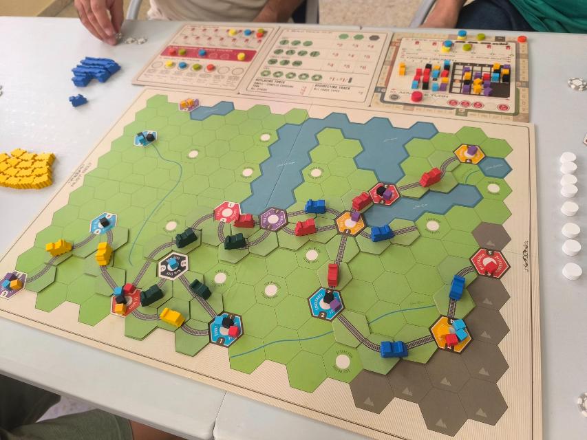 Age of Steam sur la table, photo de Sapinto