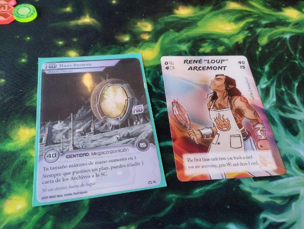 System Gateway (fan expansion for Android: Netrunner) on the table, photo by Shinychi3