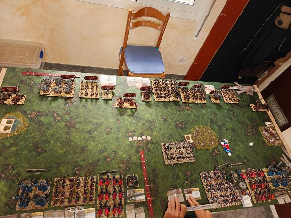 Runewars: Miniaturenspiel auf dem Tisch, Foto von Roger