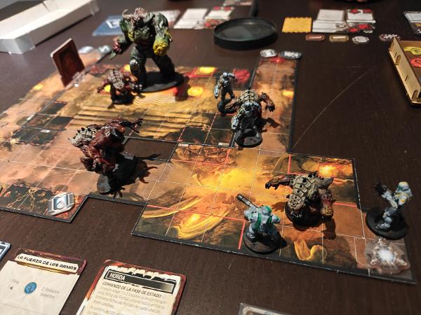 DOOM: The Board Game on the table, photo by Roger