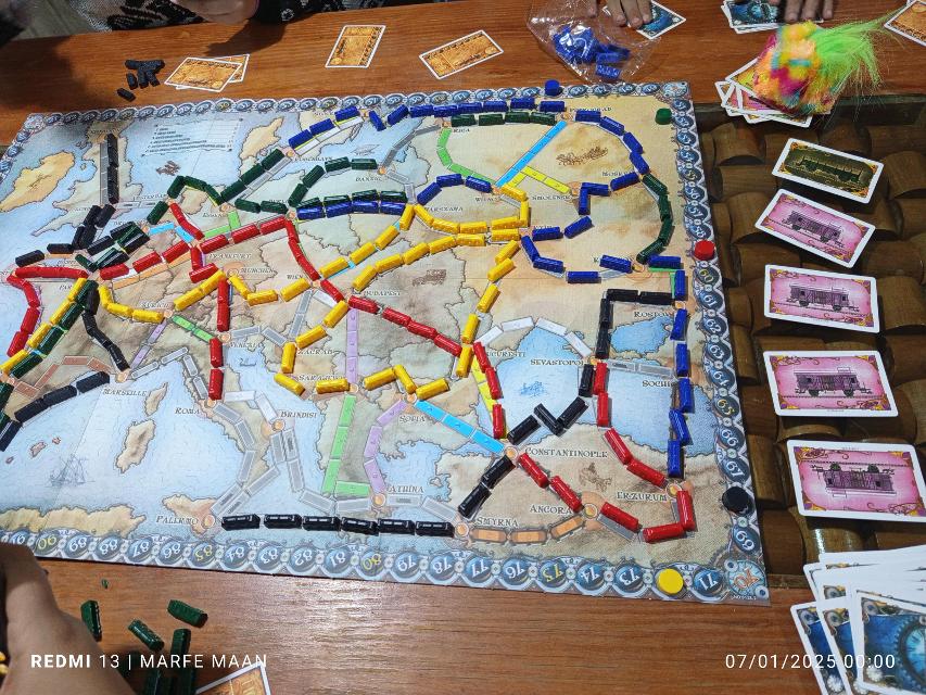 Ticket to Ride op tafel, foto van MarFe MaAn