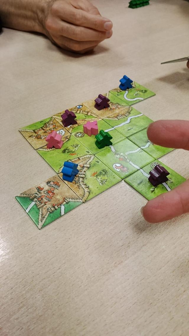 Carcassonne Big Box 6 on the table, photo by Amy