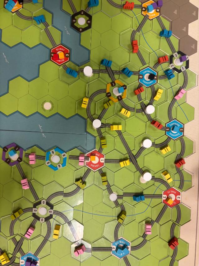 Age of Steam sur la table, photo de Alba Lo