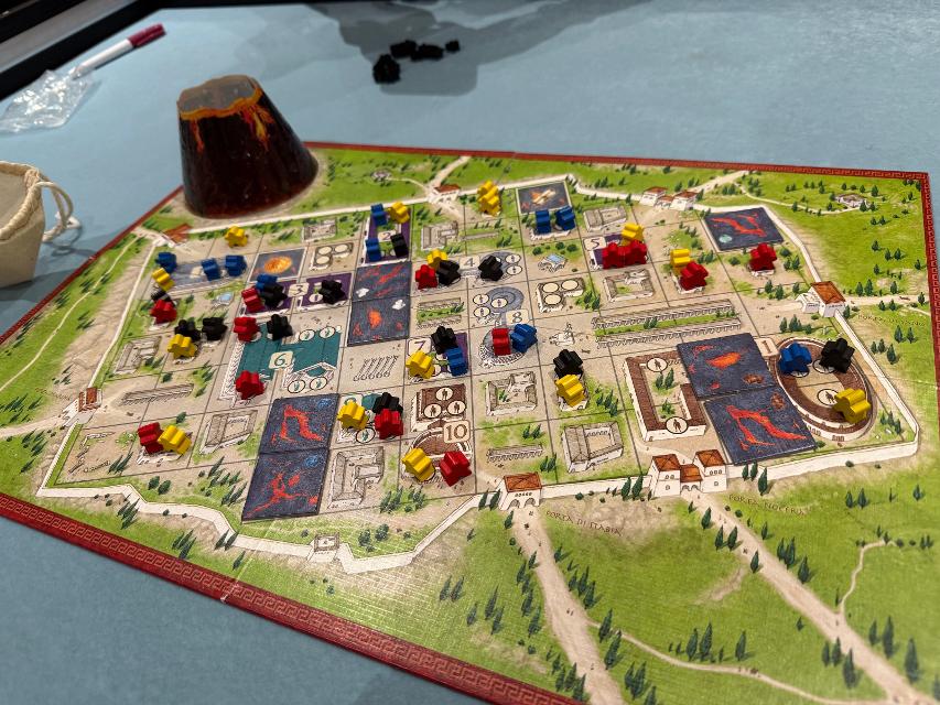 The Downfall of Pompeii on the table, photo by neogeneration