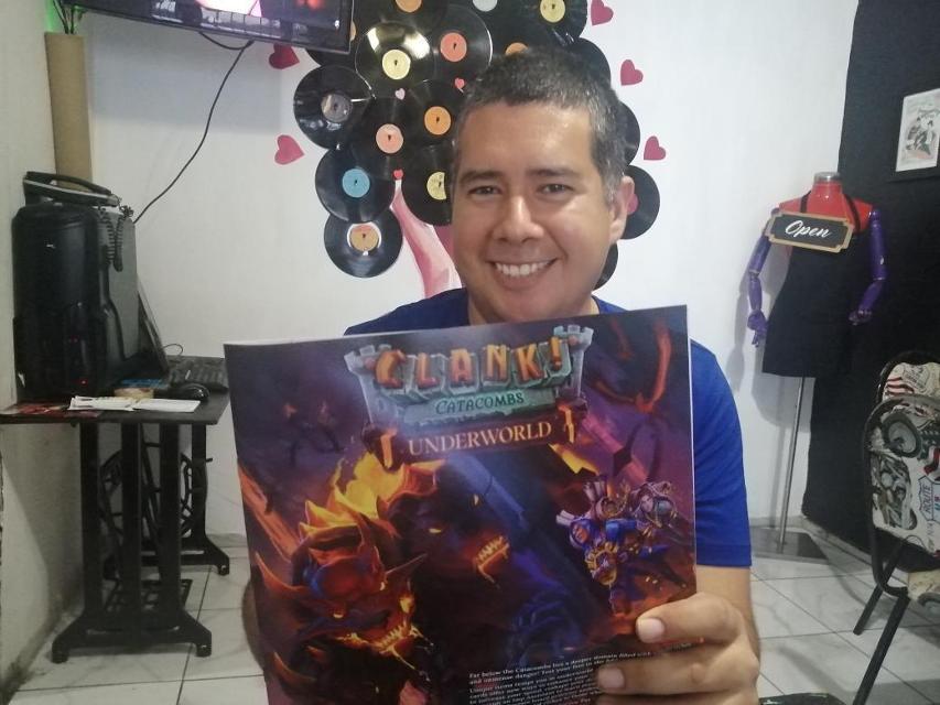 Clank!: Catacombs on the table, photo by Alexis Rodríguez