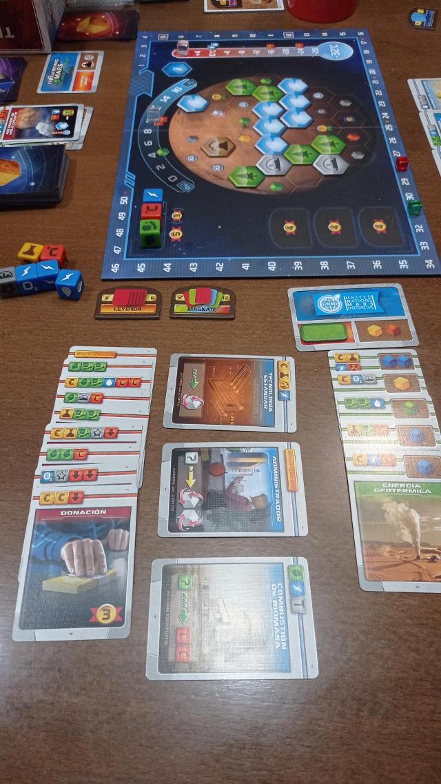 Terraforming Mars: The Dice Game on the table, photo by Carcolo