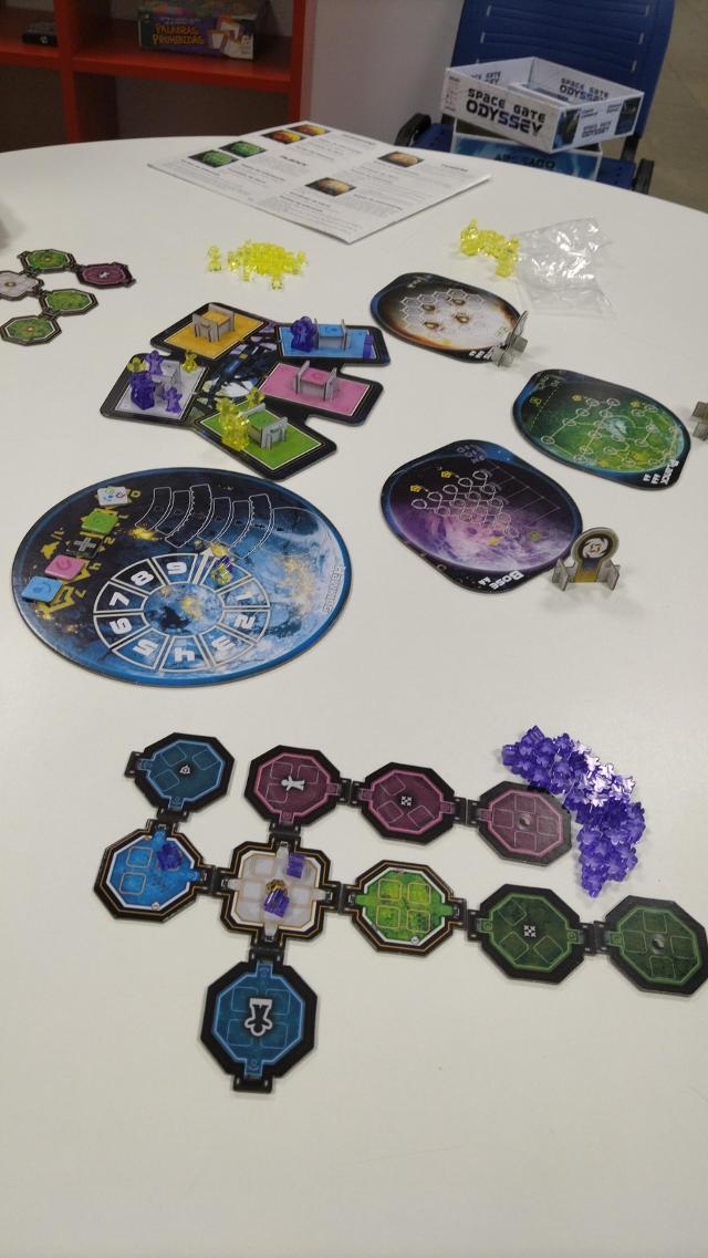 Space Gate Odyssey on the table, photo by Amy