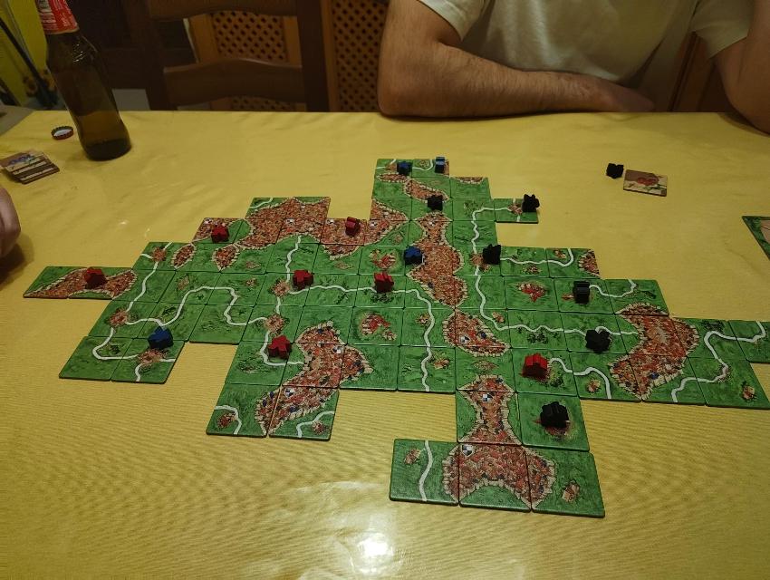 Carcassonne Big Box 7 on the table, photo by Giannis