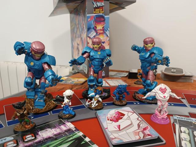 Marvel United: X-Men on the table, photo by David Puyalto