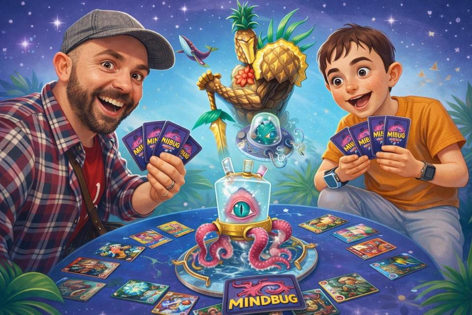Mindbug: Battlefruit Kingdom na stole, zdjęcie: Artur Rodríguez Coma