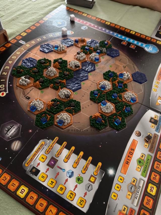 Terraforming Mars: Big Box on the table, photo by Daniel R.