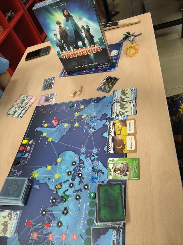 Pandemic on the table, photo by Amy
