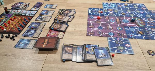 Clank!: Catacombs on the table, photo by Pere