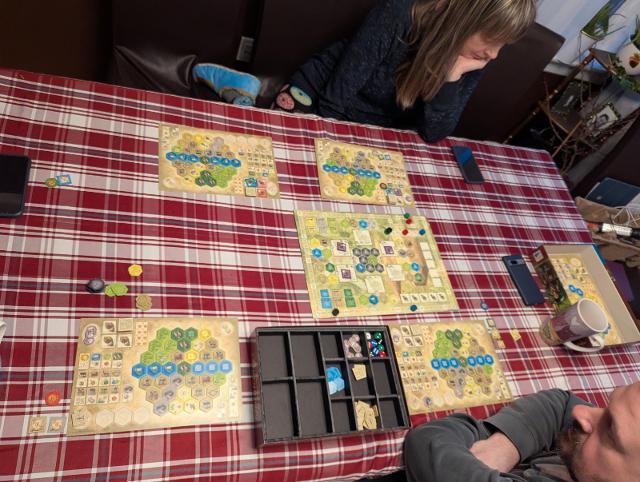 The Castles of Burgundy on the table, photo by Mateui