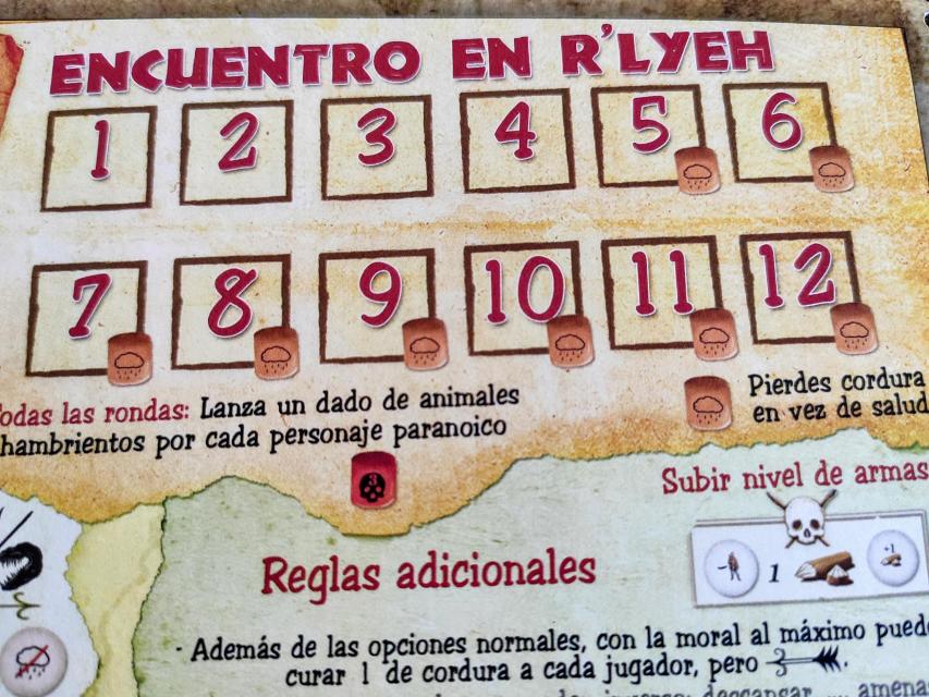 Robinson Crusoe: Aventuras na Ilha Amaldiçoada na mesa, foto de Mario Estruch