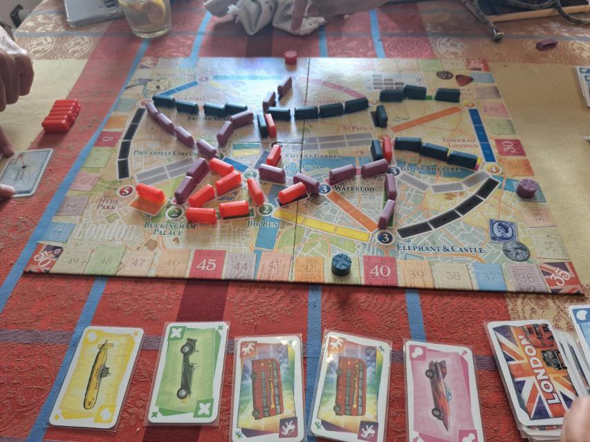 Ticket to Ride: London på bordet, bilde av Artur Rodríguez Coma