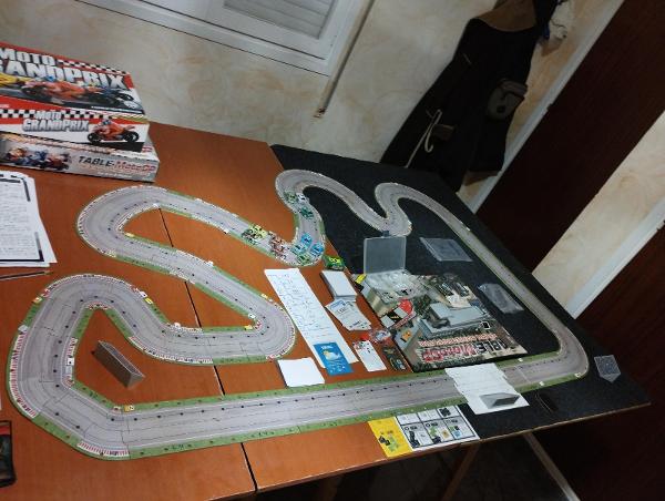 Moto Grand Prix on the table, photo by Ismael Sánchez
