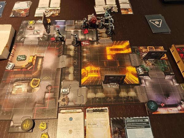 DOOM: The Board Game on the table, photo by Roger