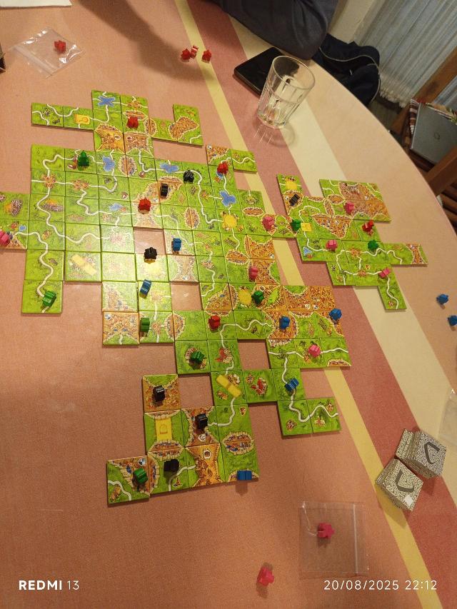 Carcassonne Demo on the table, photo by MarFe MaAn