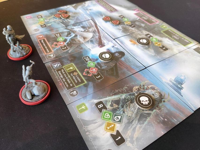 God of War: The Card Game on the table, photo by Mario Estruch