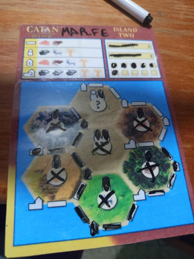 Catan Dice Game on the table, photo by MarFe MaAn