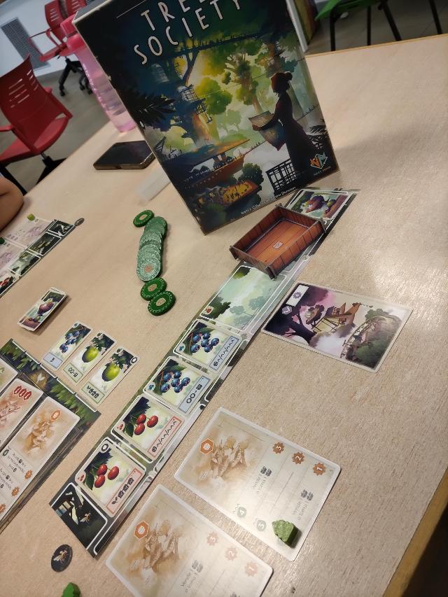 Tree Society on the table, photo by Amy
