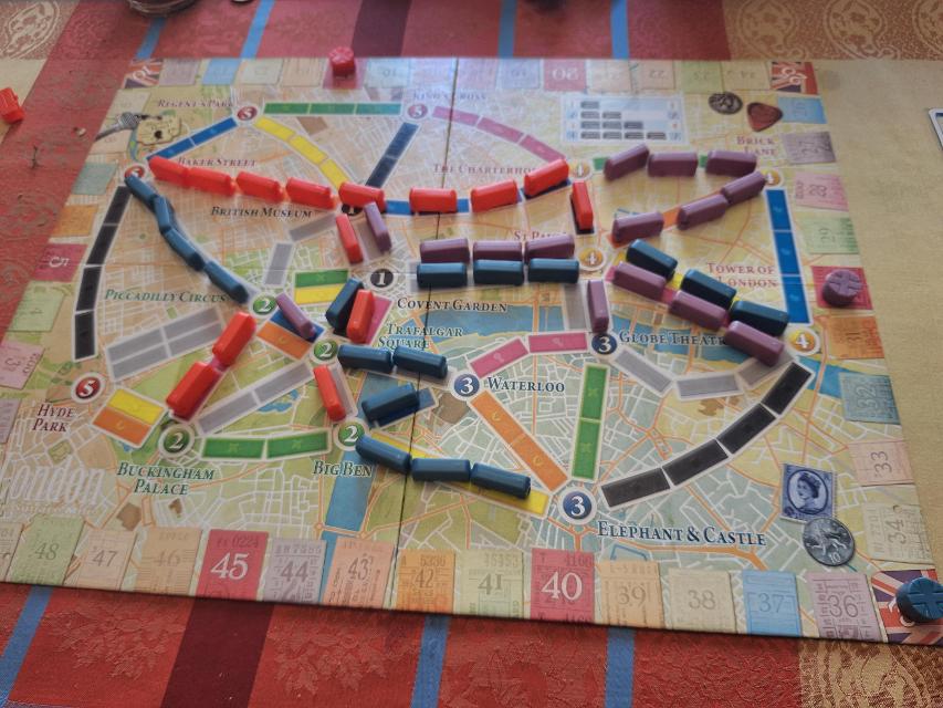 Ticket to Ride: London på bordet, bilde av Artur Rodríguez Coma