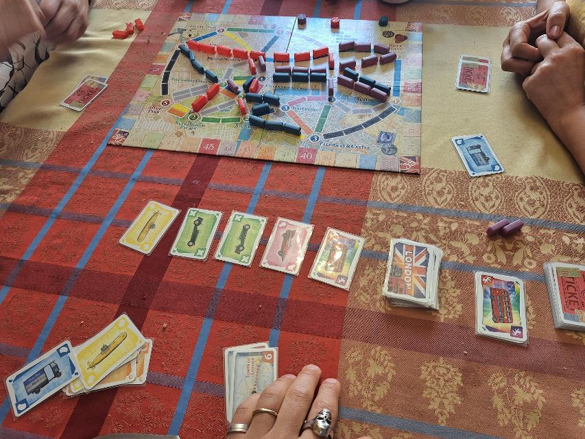 Ticket to Ride: London på bordet, bilde av Artur Rodríguez Coma