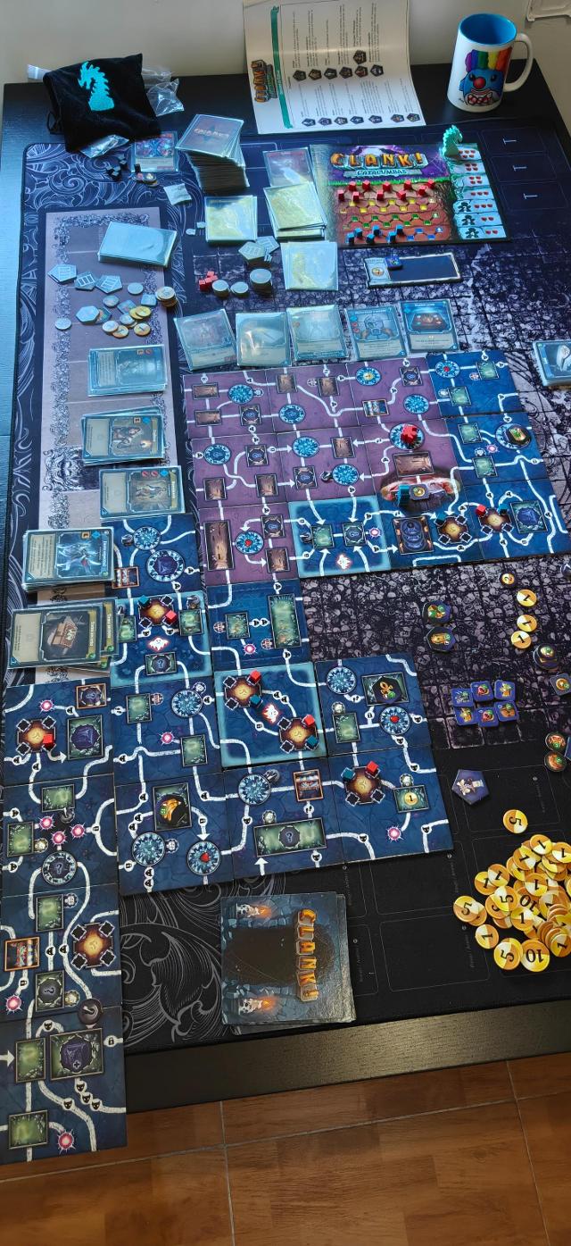 Clank!: Catacombs on the table, photo by Sergio M.