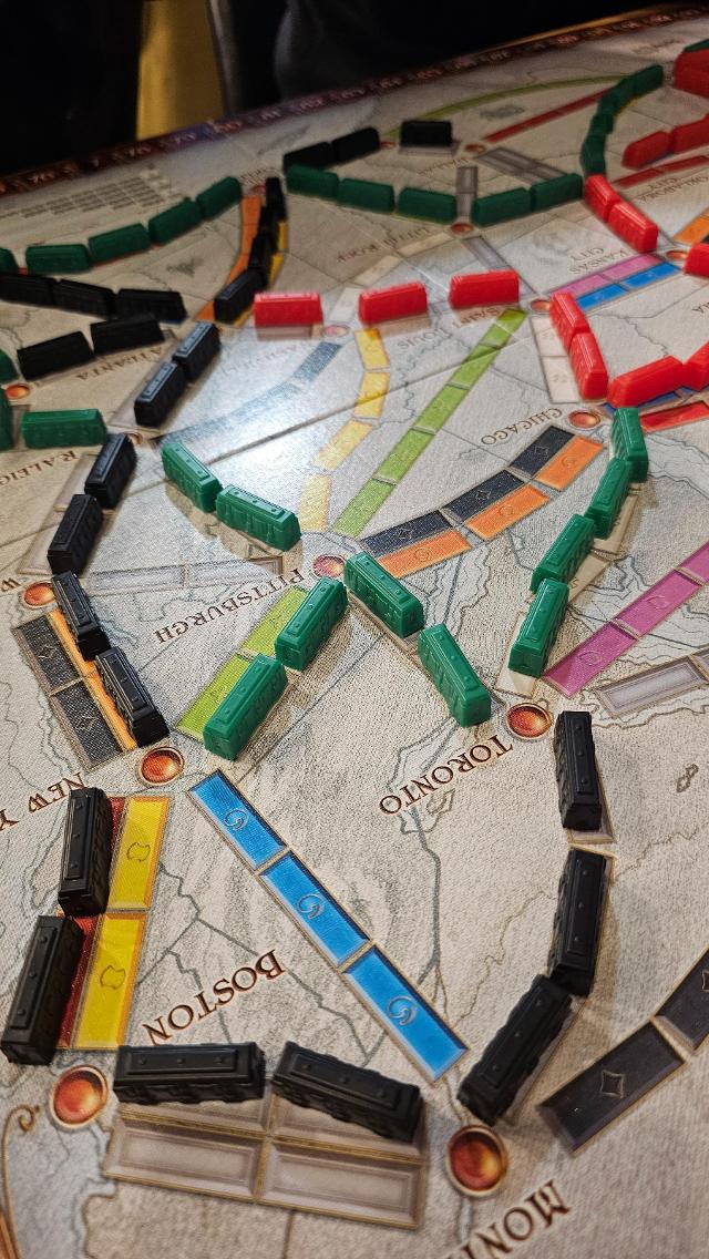 Ticket to Ride op tafel, foto van Gent Canaj