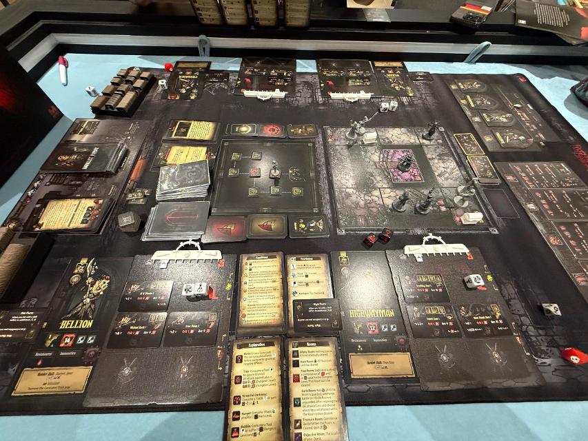 Darkest Dungeon: The Board Game on the table, photo by neogeneration