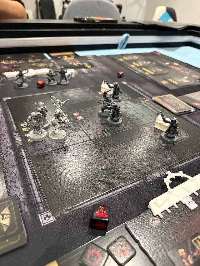 Darkest Dungeon: The Board Game on the table, photo by neogeneration