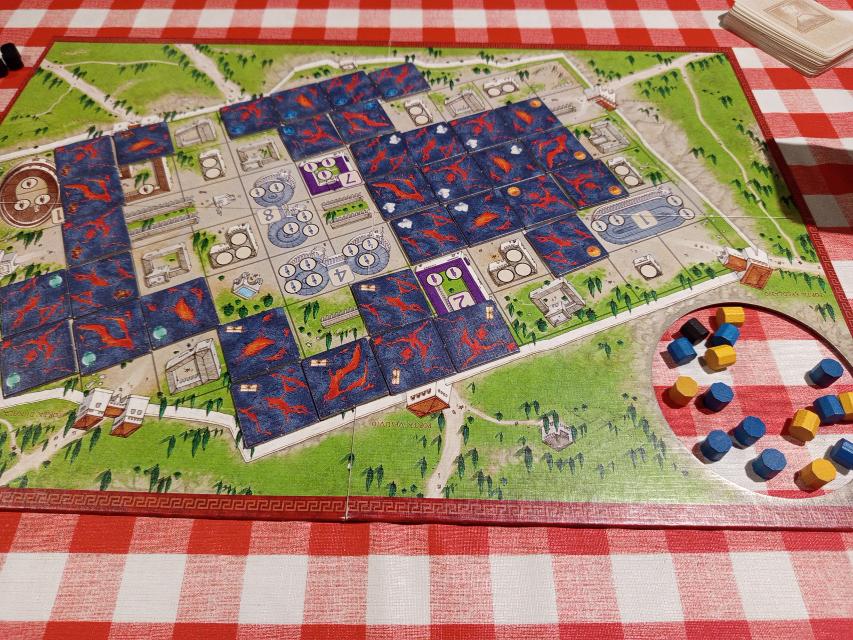The Downfall of Pompeii on the table, photo by Ferran A Sales