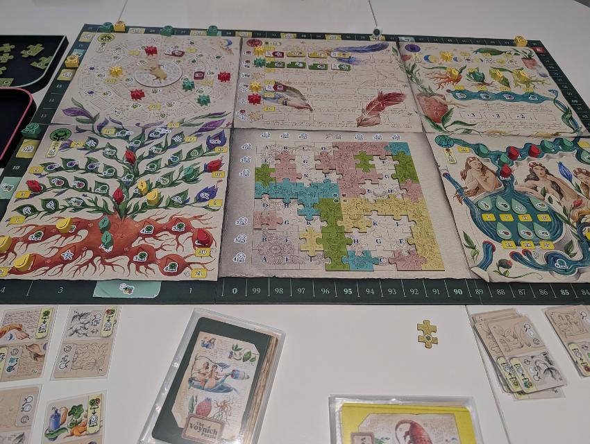The Voynich Puzzle on the table, photo by Kabra